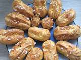 Minis éclairs au chocolat blanc comme des chouquettes