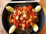 #MonPlatQuitoque wok de nouilles soba et crevettes