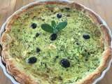 Tarte à la Grecque courgettes fêta olives