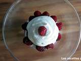 Chantilly mascarpone et framboises fraiches (Thermomix ou non)