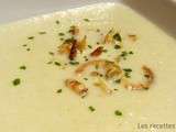 Velouté d’endives aux crevettes grises