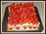 Mille-feuille de fraise léger