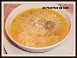 Soupe aux légumes et aux boulettes hachées