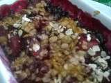 Crumble pommes fruits rouges