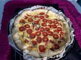 Tarte aux tomates cerises et roquefort