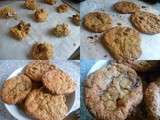 Cookies chocolat, raisins et flocons d’avoine