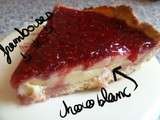 Tarte framboises et chocolat blanc