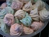 Meringues colorees