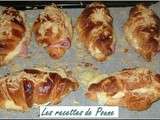 Croissants au jambon