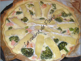 Quiche au saumon brocolis et brie