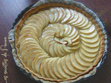 Tarte aux pommes sur lit de compote