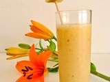 Smoothie du mois: banane, pêche, orange