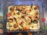 Gratin de saumon aux légumes pommes de terre carottes courgettes poireaux recette facile et rapide