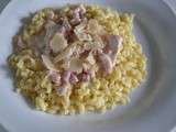 Pâtes carbonara - Les recettes de sandrine au companion ou pas