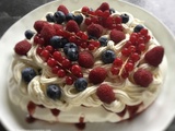 Pavlova aux fruits rouges au companion/cook expert