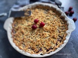 Tarte sablée aux cerises façon crumble streusel