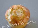 Muffins aux poires et aux amandes