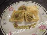 Ravioli de bœuf au pesto basilic