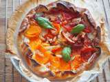 Tarte tartare, tomates et lardons de poulet