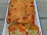 Cake Jambon,emmental, olives et tomate: