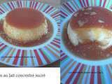 Flan au lait concentré sucré