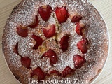 Gâteau moelleux aux fraises