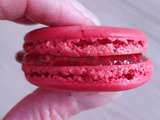 Macarons aux framboises du jardin