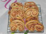 Palmiers au jambon et aux 2 fromages