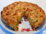 Tarte courgette du jardin et tomates