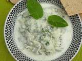 Raïta au concombre et à la menthe / Cucumber and Mint Raita