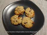 Biscuits noix de coco, banane et chocolat