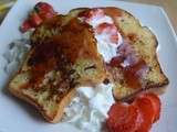 Brioche perdue légère aux fraises et chantilly