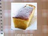 Cake au citron