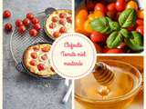 Clafoutis tomates miel moutarde