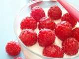 Fromage blanc mielle aux framboises