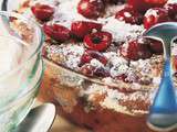 Gratin cerises amandes