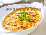 Gratin de butternut et chataignes