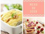 Menu du jour - mercredi 23/05/2018