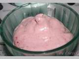 Mousse de fromage blanc aux fraises