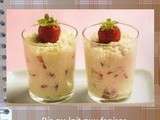 Riz au lait aux fraises