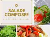 Salade composée aux foies de volaille