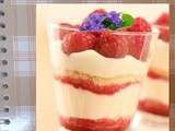 Verrine fraises a la violette