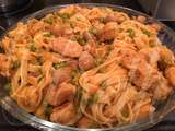 Tagliatelles com Frango Tipo Stroganoff / Tagliatelles au Poulet Type Stroganoff