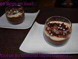 Mousse au chocolat façon tiramisu