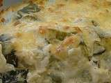 Gratin de courgettes et vaches qui rit