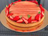 Tarte Rhubarbe-Fraise