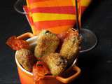 Croquettes de champignons, chorizo et cheddar