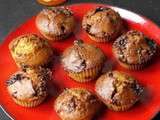 Muffins abricot et chocolat au lait pour utiliser les restes