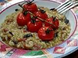 Risotto aux saveurs italiennes et tomates rôties