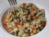 Risotto de harengs fumés, carottes et moutarde à l'ancienne